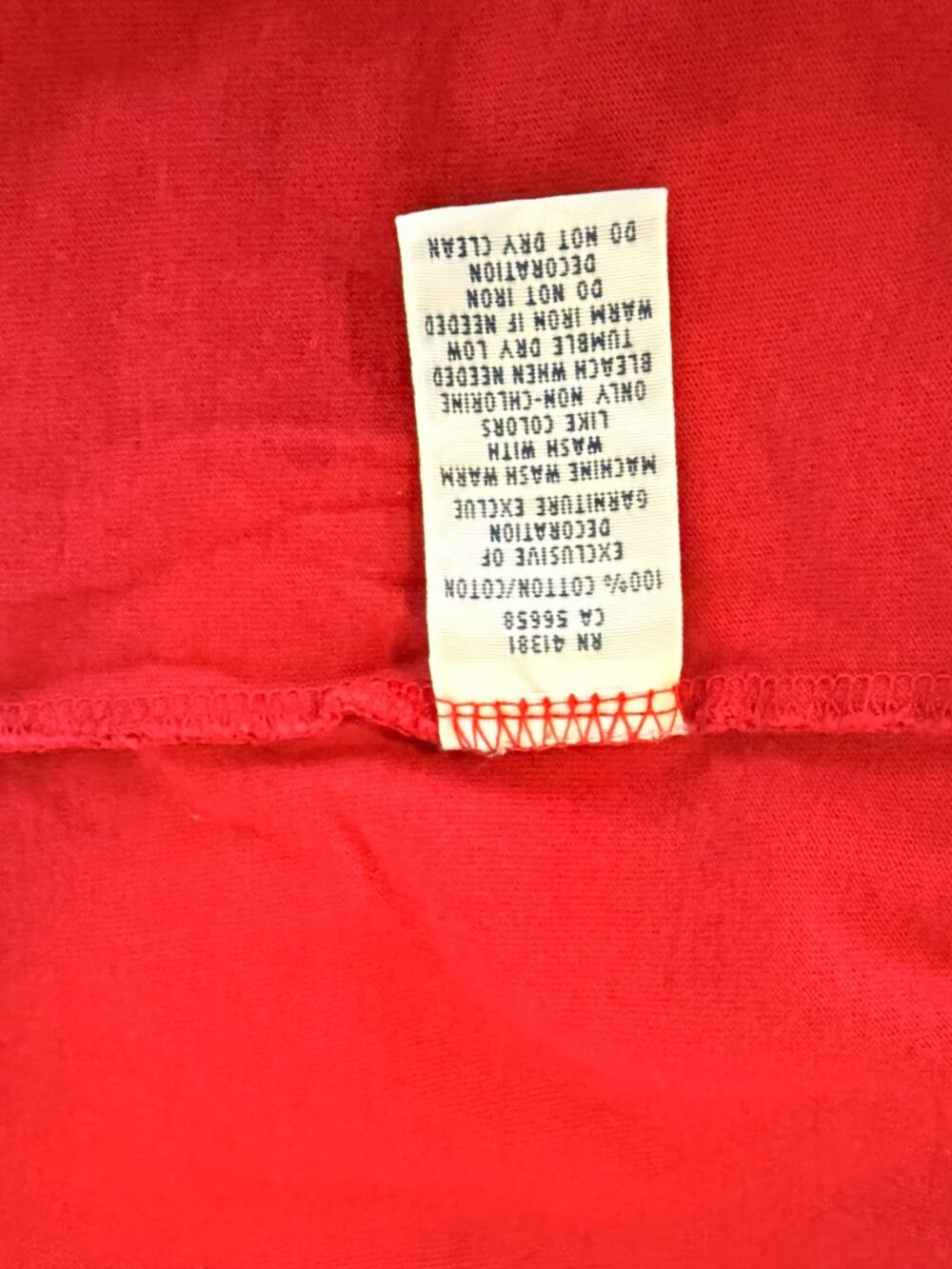 Polo Ralph Lauren Men's Red V-Neck T-Shirt Pony Logo Short Sleeve Size XXL - Picture 3 of 5